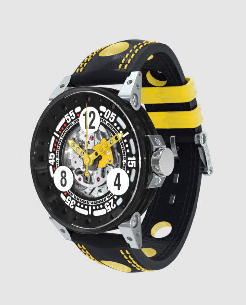 Replica BRM Watch Men V6-44 Yellow Sport Skeleton